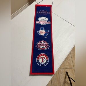 MLB Texas Rangers Banner Logo History